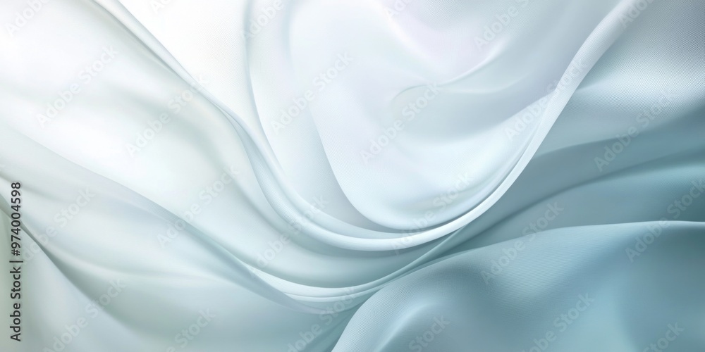 Fototapeta premium Soft waving smoke lined abstract background in white and grey colors