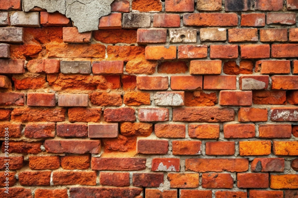 Obraz premium Natural and Realistic Brick Texture Image Ideal for Rustic, Urban, and Architectural Design Projects with Intricate Surface Details