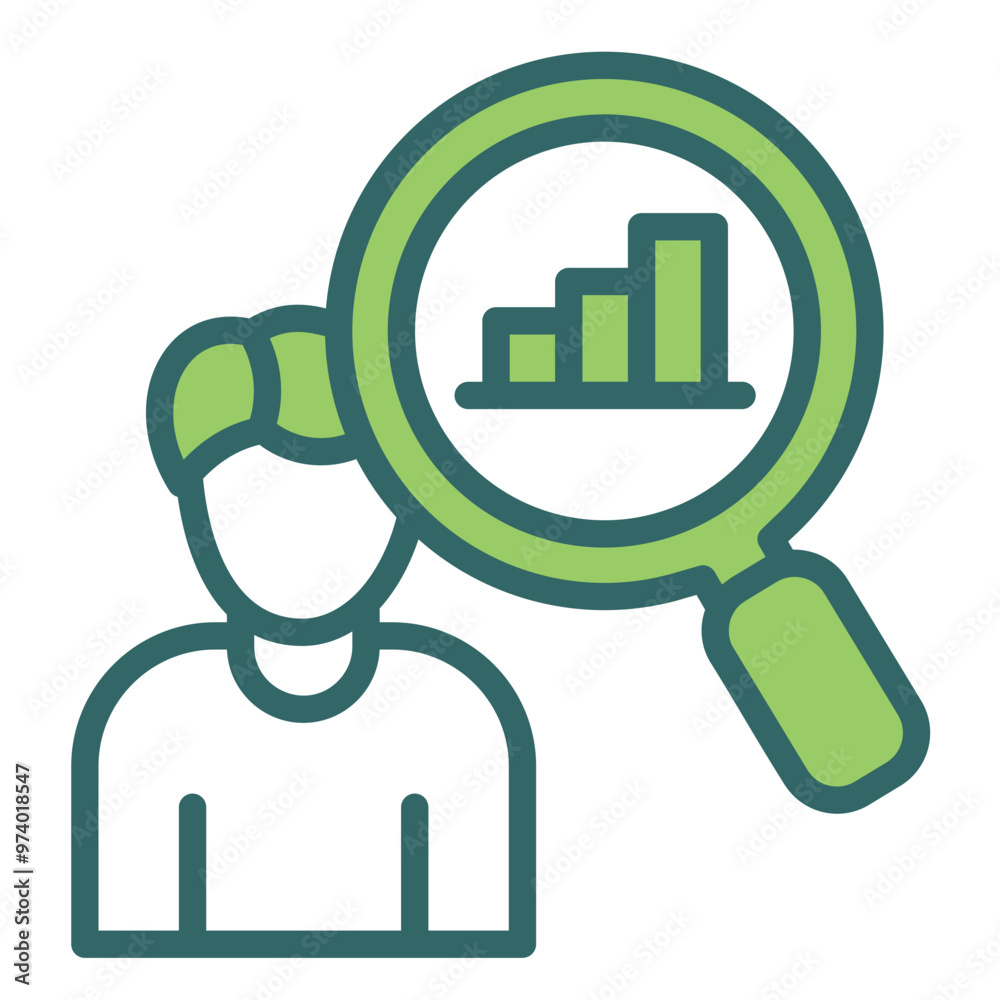 Obraz premium Market Research Icon