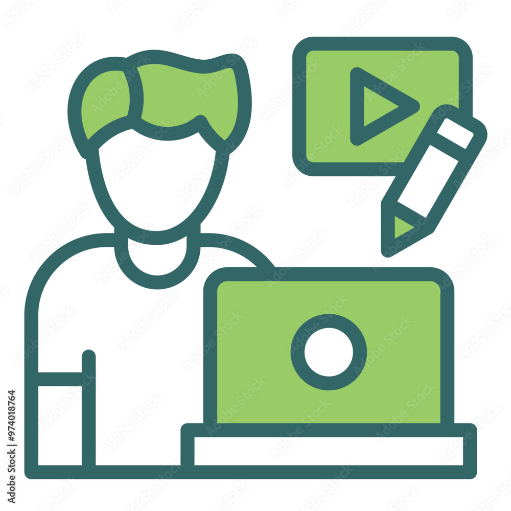 Fototapeta premium Video Editing Icon