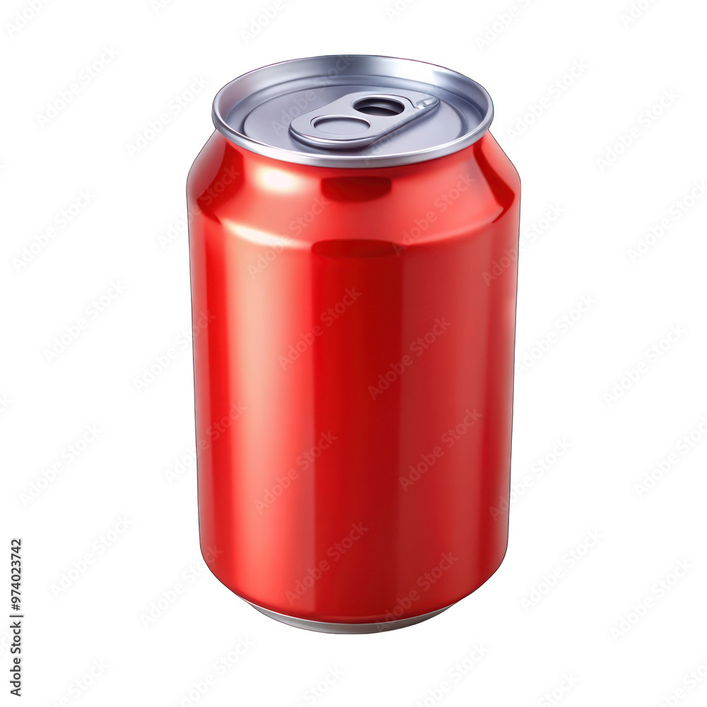 Red Soda can isolated on transparent background Red Soda can isolated on transparent background