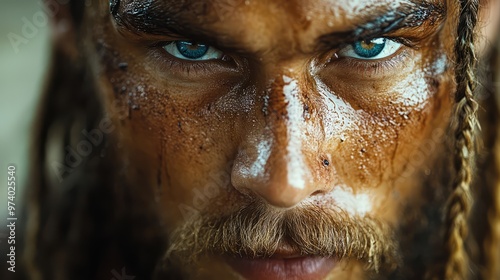 Portrait of an Ancient Gaul Warrior