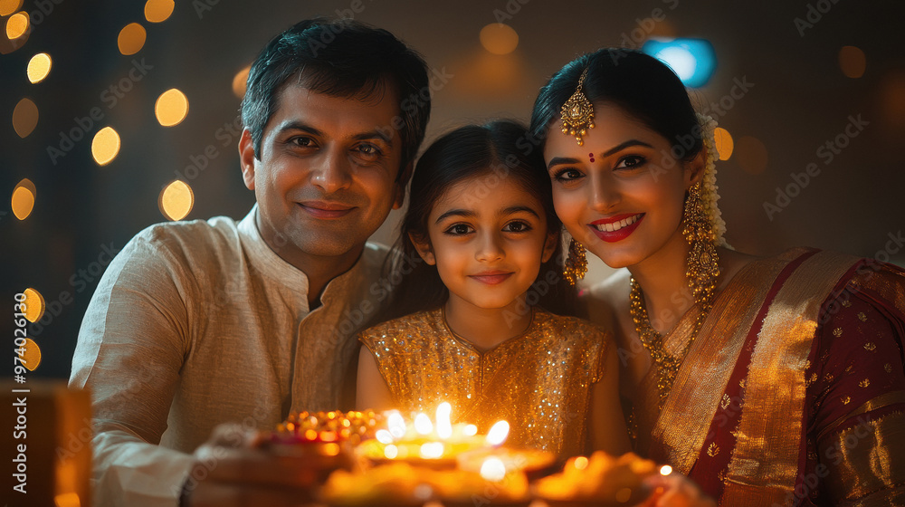 happy indian family celebrating diwali festival at home happy indian family celebrating diwali festival at home
