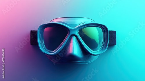 Underwater Adventure 3D Snorkel Mask with Sleek Design