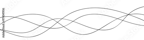 abstract wavy background with black wavy lines. black wave background. suit for banner, cover, poster, flyer, AI technology, digital, communication, 5G, science, music. vector illustration