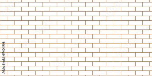 Abstract brick wall texture background. white brick vector illustration texture of the wall with masonry Bricks laid in rows background.	
