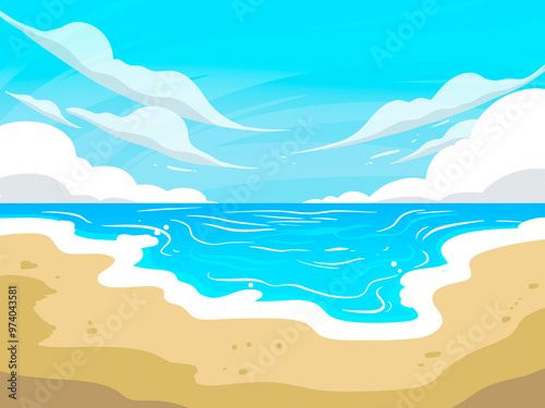 abstract, backdrop, background, backgrounds, beach, beautiful, blurred, cartoon, cloud, clouds, color, colorful, dusk, evening, holiday, horizon, illustration, island, landscape, light, morning, natur