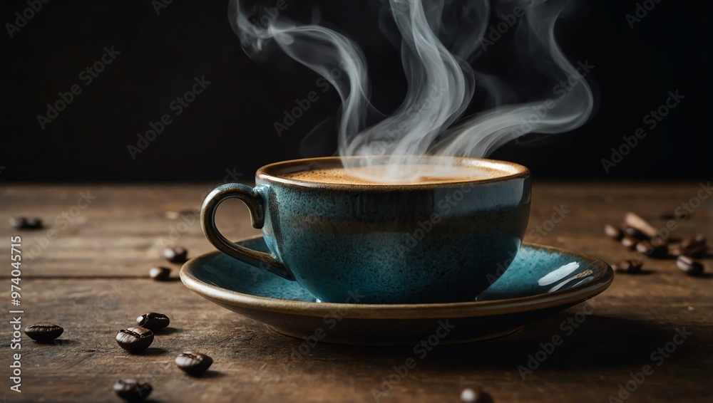 steaming mug of coffee. steaming mug of coffee.