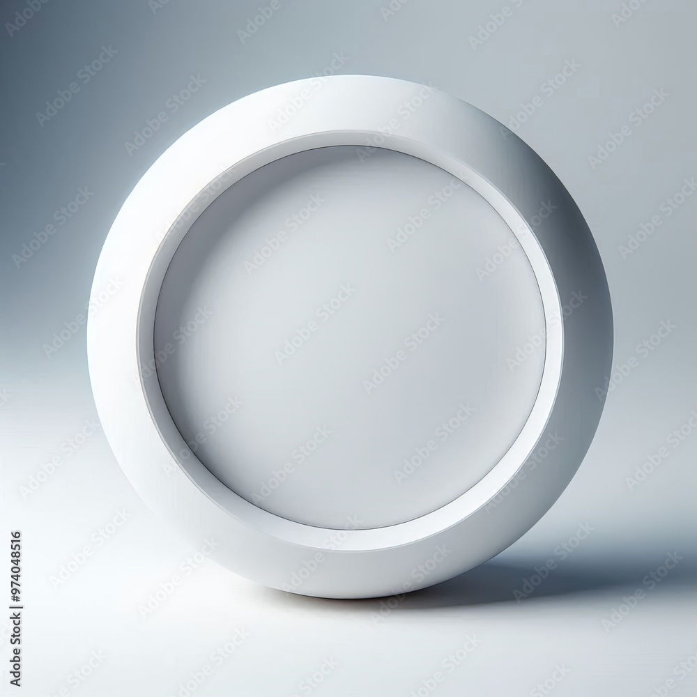 A clean white plate on a table, empty and showing a simple circular design with porcelain A clean white plate on a table, empty and showing a simple circular design with porcelain