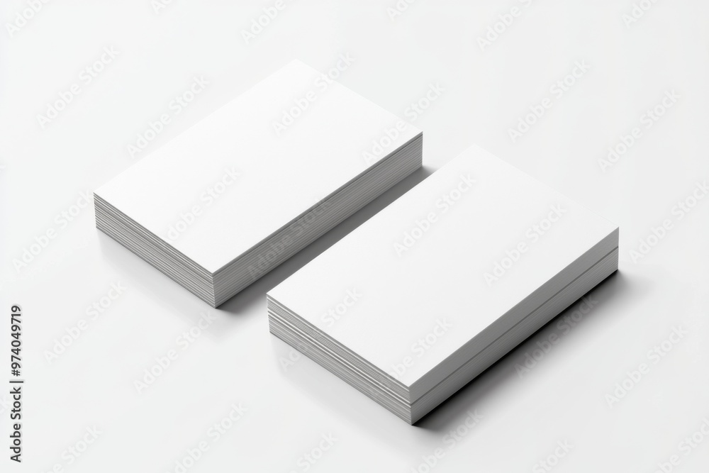 Business Card Mockup on Isolated Background created with Generative AI