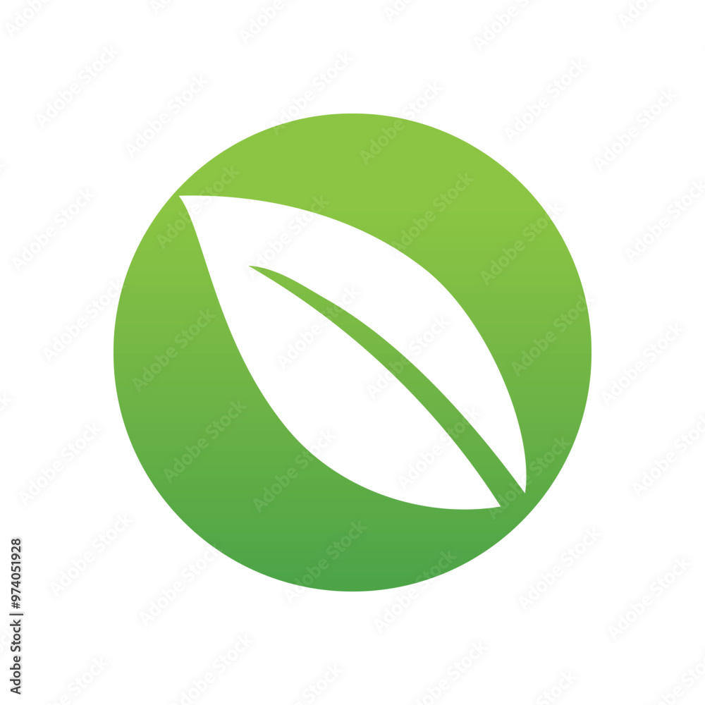 Leaf green nature logo and symbol vector Leaf green nature logo and symbol vector