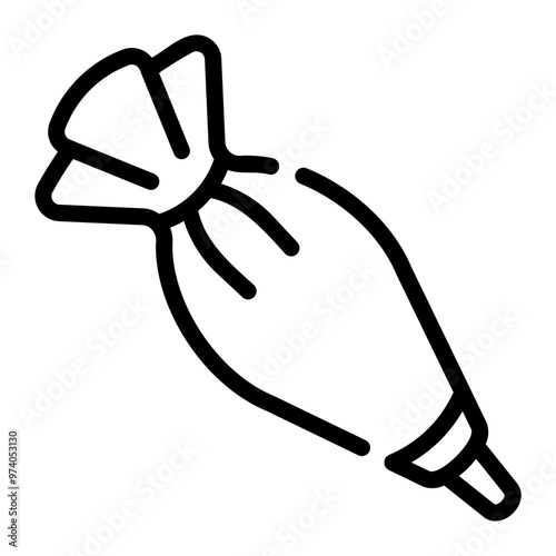 pastry bag Line Icon