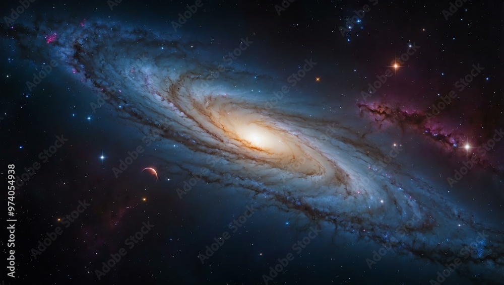 Galaxy space background with stars. Galaxy space background with stars.