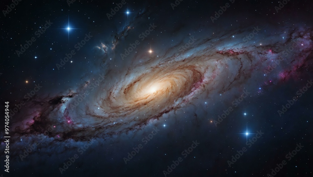 Galaxy space background with stars. Galaxy space background with stars.