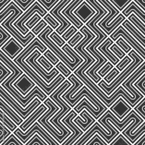 Seamless geometric pattern of perpendicular lines. Geometric background. Template for interior design, covers, panels, packaging and creative ideas