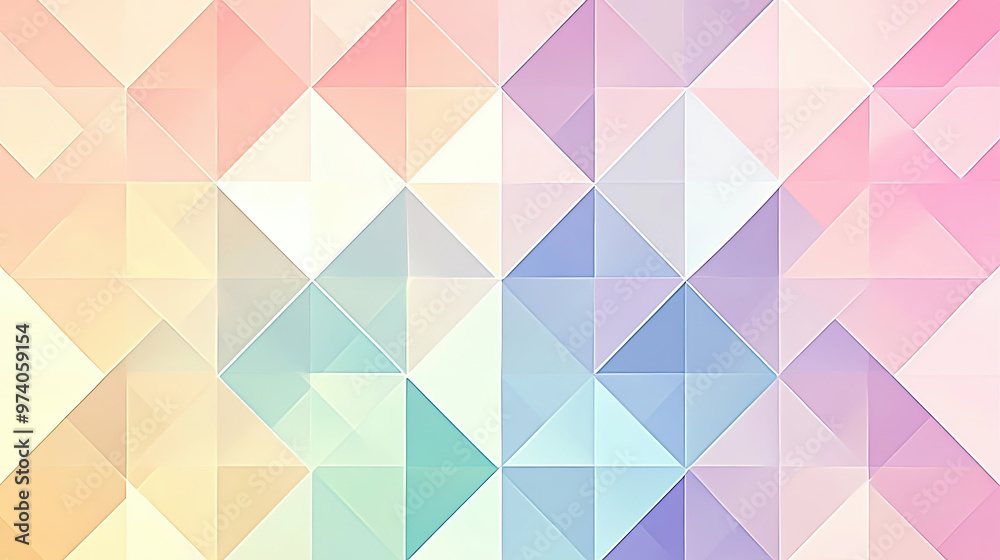 Pastel Geometric Triangle Pattern Background Pastel Geometric Triangle Pattern Background