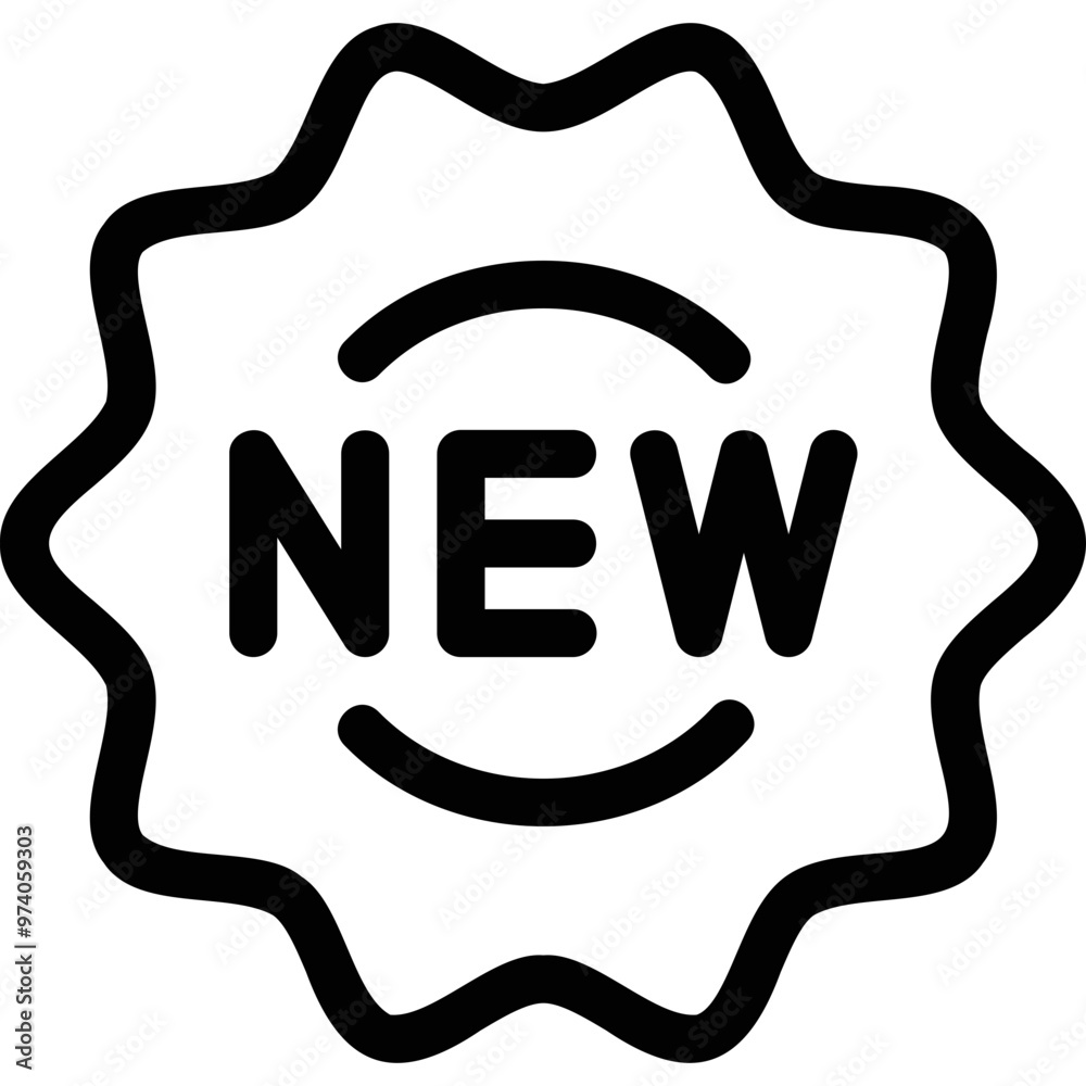 Simple vector icon sticker new, advertising Simple vector icon sticker new, advertising