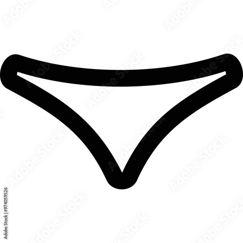 Simple vector icon underwear