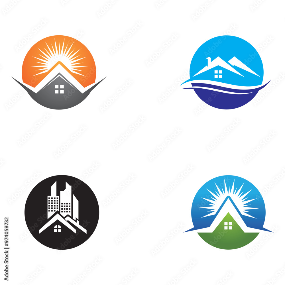 Home sweet home logo vector