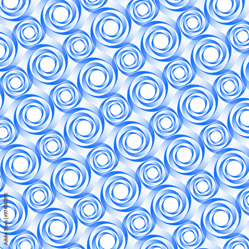 Abstract Blue and white vortex Seamless pattern vector. Geometrical wallpaper. Design for All textile print, blankets ,bedsheets, pillowcase , flooring, background, cover, clothing, wrapping, fabric.