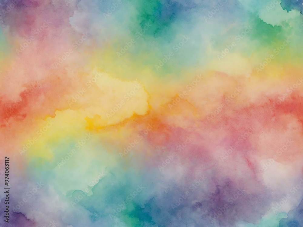 Soft pastel rainbow watercolor background Soft pastel rainbow watercolor background