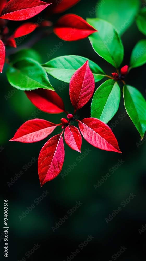 Obraz premium leaves in focus, background softly blurred