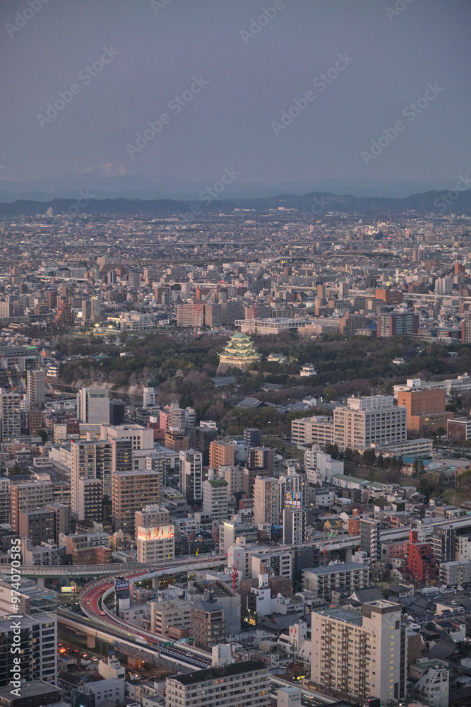 Fototapeta premium 上から見る名古屋城