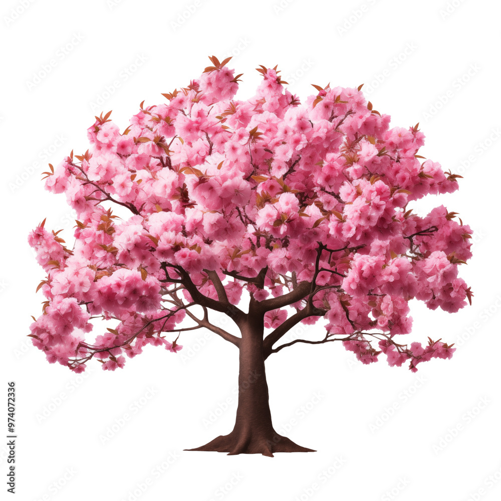 Obraz premium pink sakura transparent background