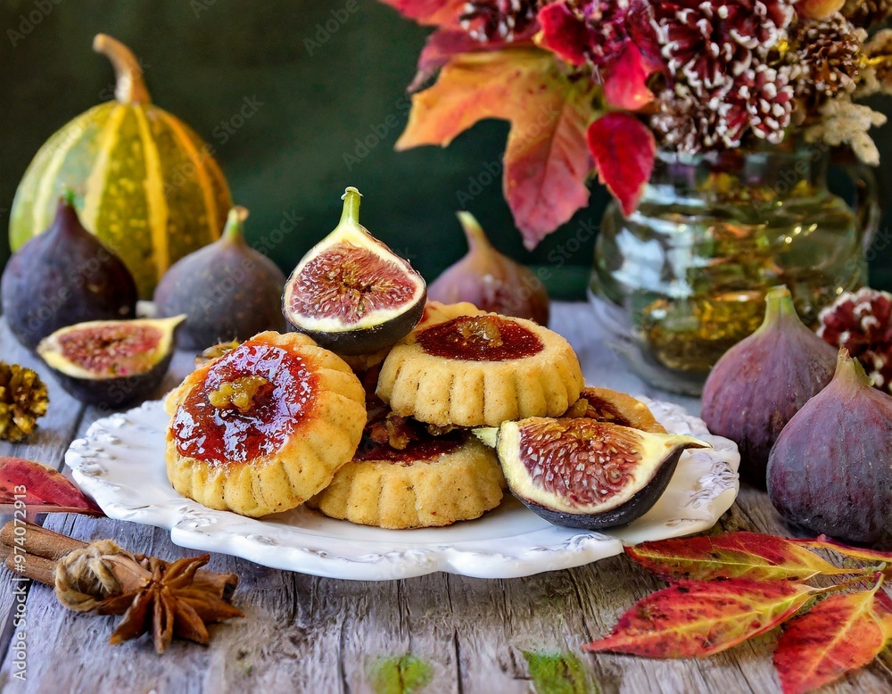 Marmeladenplätzchen im Herbst Marmeladenplätzchen im Herbst