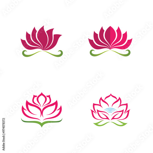 Beauty Vector lotus icon