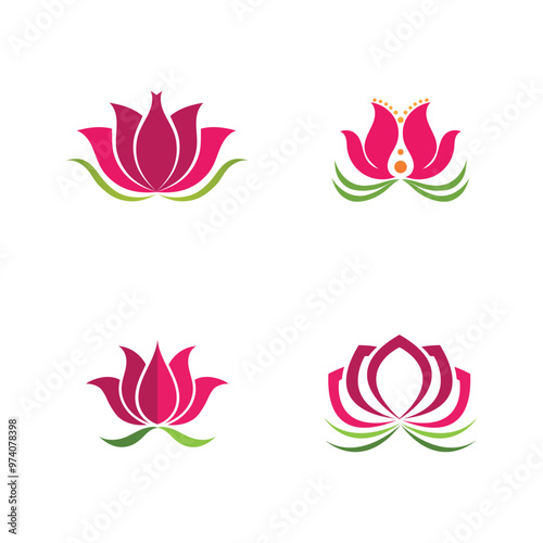 Beauty Vector lotus icon