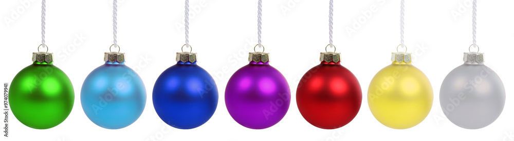 Christmas balls decoration isolated on white Christmas balls decoration isolated on white