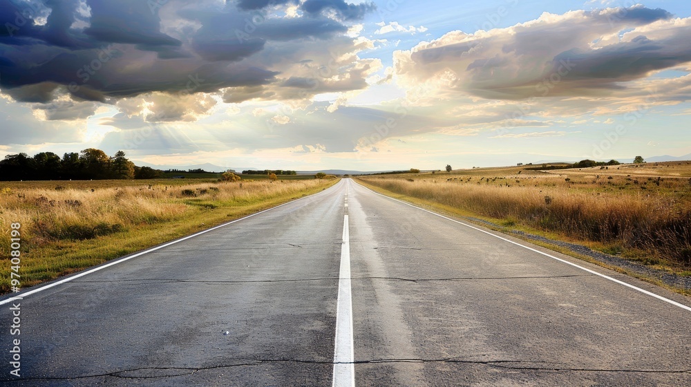 An endless road stretching toward the horizon, symbolizing the journey to achieving success. An endless road stretching toward the horizon, symbolizing the journey to achieving success.