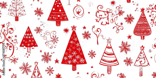 Weihnachtsbaum Deko Geschenkpapier Postkarte Hintergrund Banner für Webseite photo