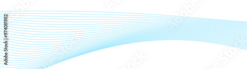 abstract blue line wave background. light lines wavy flowing dynamic in blue colors isolated on white background. AI technology, digital, communication, 5G, science, music. vector illustration
