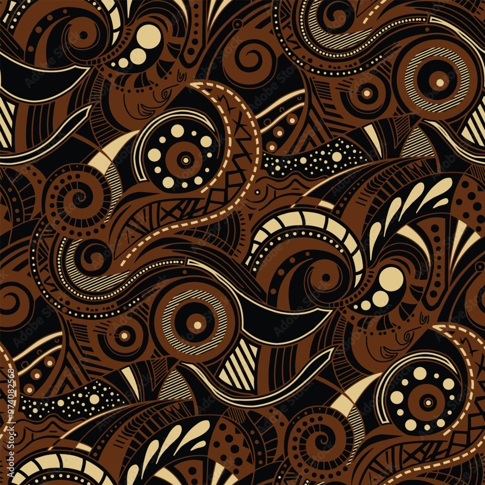 Adobe Illustrator elegant vector Javanese ethnic batik pattern templateArtwork Adobe Illustrator elegant vector Javanese ethnic batik pattern templateArtwork