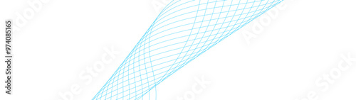 abstract blue line wave background. light lines wavy flowing dynamic in blue colors isolated on white background. AI technology, digital, communication, 5G, science, music. vector illustration