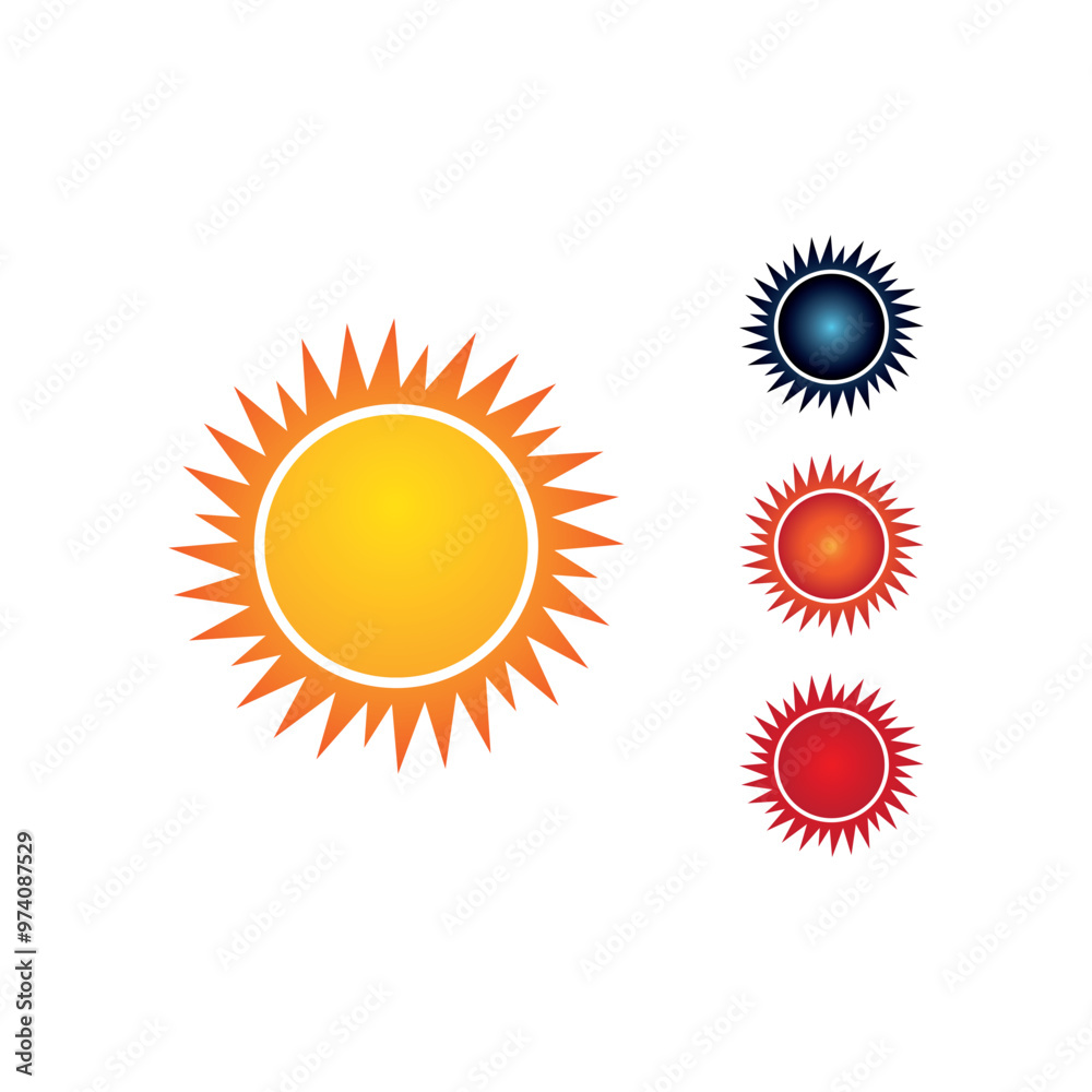 Fototapeta premium Sun Vector illustration Icon