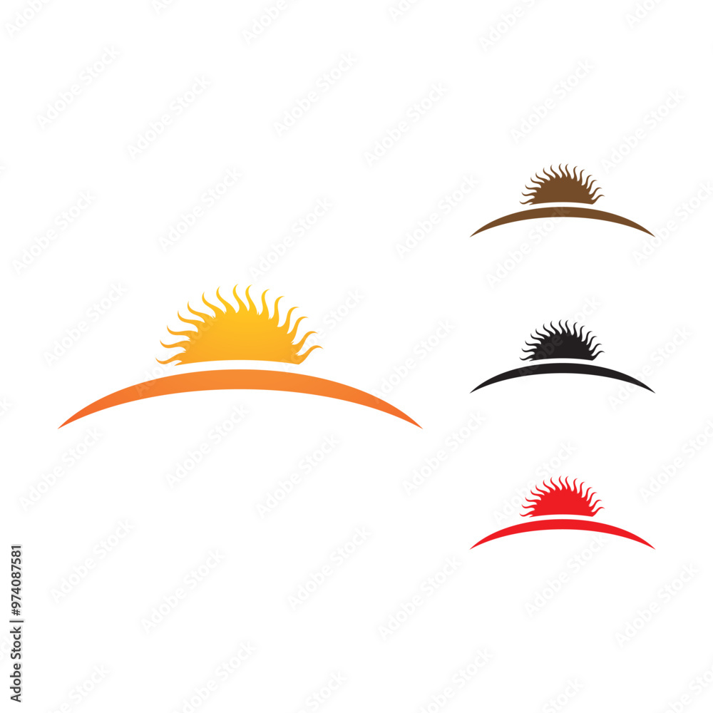 Sun Vector illustration Icon Sun Vector illustration Icon