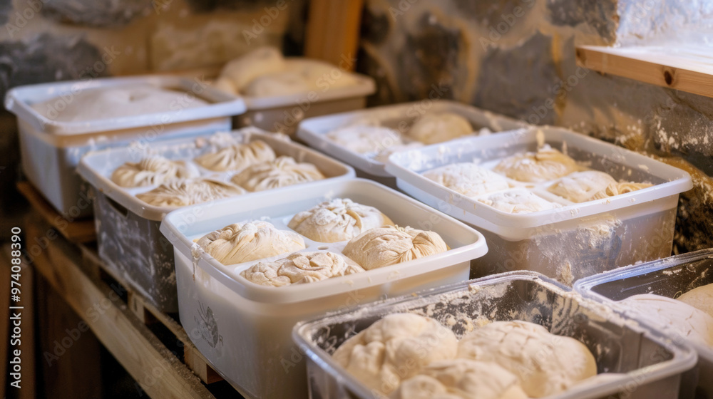 Dough Resting Bins: Containers for resting dough during fermentation and proofing stages Dough Resting Bins: Containers for resting dough during fermentation and proofing stages