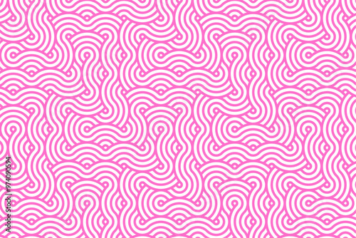 seamless pattern of  spirals on white background, creating hypnotic and vibrant design. repetitive circular shapes add sense of movement and energy to overall visual.Seamless