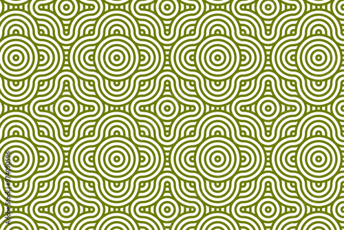 seamless pattern of spirals on white background, creating hypnotic and vibrant design. repetitive circular shapes add sense of movement and energy to overall visual.Seamless