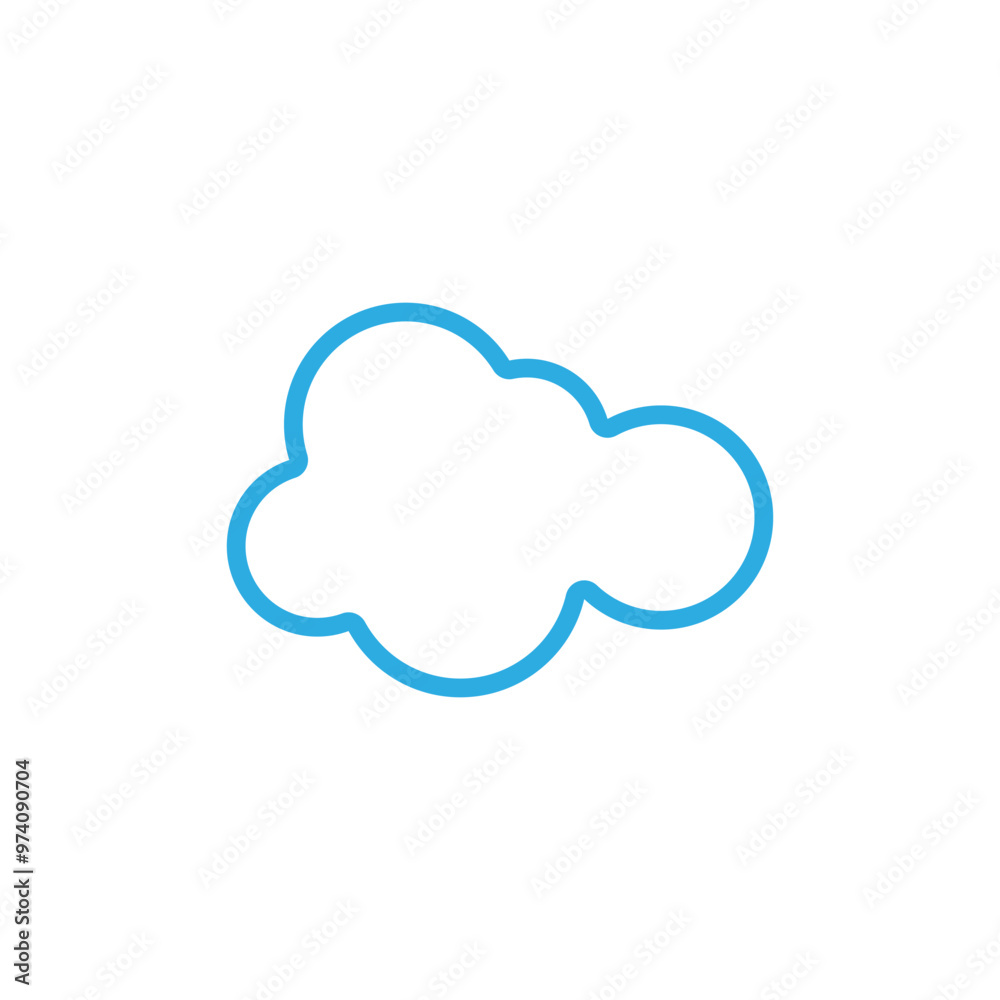 Cloud template vector