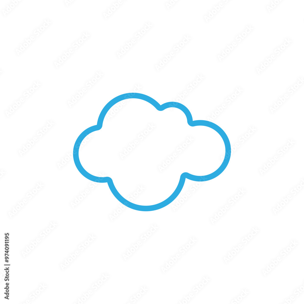 Cloud template vector Cloud template vector