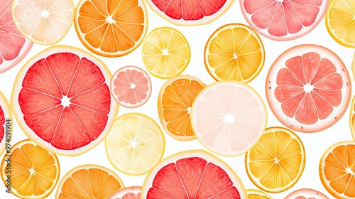 Slices of citrus fruit