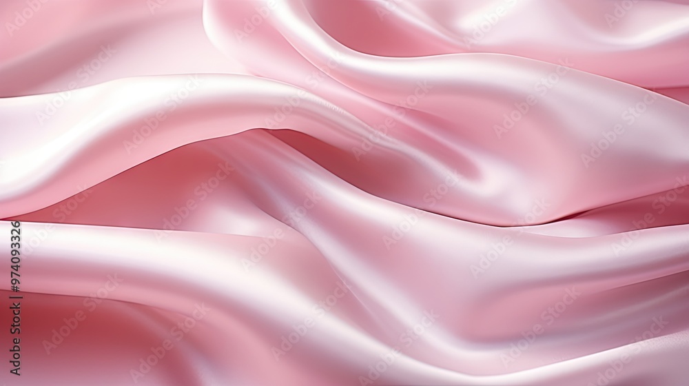 Obraz premium Soft pink satin fabric