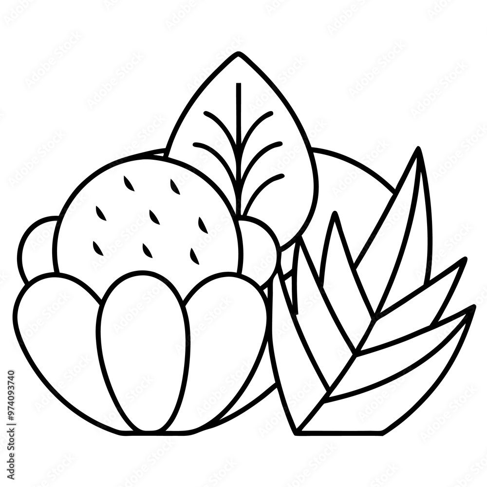 natural food outline coloring book page line art drawing natural food outline coloring book page line art drawing