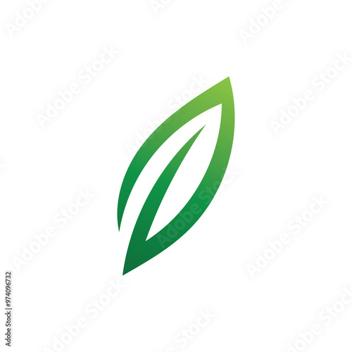 Leaf green nature logo and symbol vector