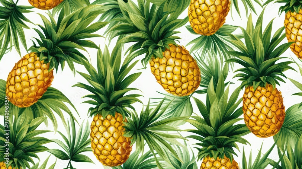 Tropical pineapple pattern Tropical pineapple pattern