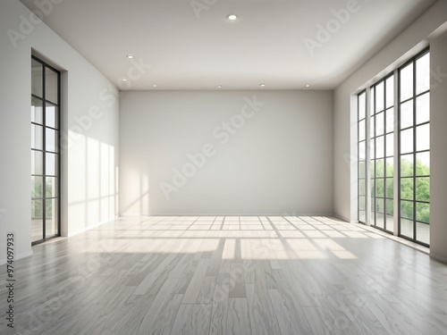 Empty Room With Natural Light Creative Copy Space Background Design Interior Concept